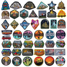 Load image into Gallery viewer, Camping Patches! Iron-On &amp; Hook &amp; Loop, Bags, Clothes