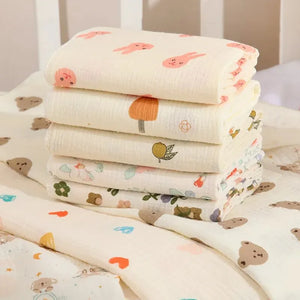Cotton Muslin Swaddle Blanket for Newborn Infant, 80x80cm