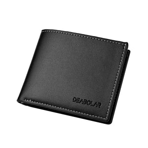 Men's Minimalist Wallet (PU Leather) - Credit Cards & Cash