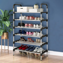 Load image into Gallery viewer, Multi-layer simple shoe rack entrance door storage rack household shoe rack can be stacked to save space shoe rack