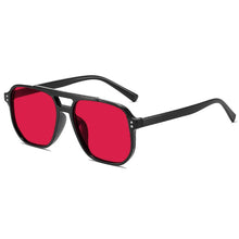Load image into Gallery viewer, Women Men Square Sun Glasses Retro Polygon Sunglasses Female Black Vintage Fashion Ladies Oculos De Sol Double Beam Eyeglasses