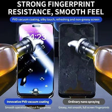Load image into Gallery viewer, Oleophobic Coating Dust Free Easy Installation Screen Protector For iPhone 14 11 13 12 15 Pro Max Mini XS X XR 17 16 Plus Glass
