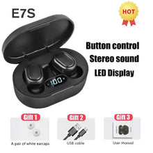Load image into Gallery viewer, E7S TWS Wireless Headphones Bluetooth Earphone Control Sport Headset Waterproof Microphone Music Earphone Work On All Smartphone