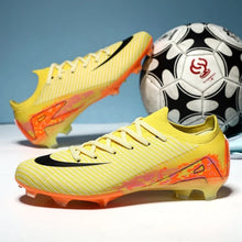 Load image into Gallery viewer, New Men Football Boots Adult Training Sport Soccer Shoes Cleats Boys Outdoor Long Spikes Non Slip Breathable Match Comfortable