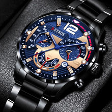 Load image into Gallery viewer, Luxury Men&#39;s Stainless Steel Quartz Watch Calendar Luminous Business Casual