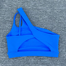 Load image into Gallery viewer, Women Shockproof Sport Bra Women's Beautiful Back Gym Sports Underwear Women Oblique Shoulder Straps Running Fitness Yoga Bra ﻿