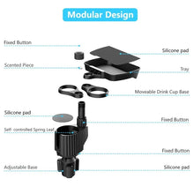 Load image into Gallery viewer, Car Cup Holder Expander Tray with Detachable Car Cup Holder Tray, Car Food Trays for Eating &amp;Cup Holder Tray Table for Car