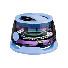Load image into Gallery viewer, Mini Travel Stereo Speaker Outdoor Magnetic Bluetooth Speaker Wireless Portable with RGB Color Light and Phone Holder for IOS