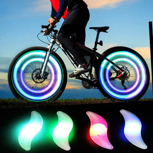 Colorful LED Bike Wheel Spoke Light Waterproof MTB Bicycle Tire Flash Warning Lamp