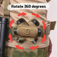 Load image into Gallery viewer, Tactical MOLLE Flashlight Pouch - 360° Rotatable Nylon Torch Holster Case Outdoor Use