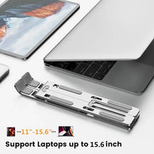 Load image into Gallery viewer, Aluminum Laptop Stand - Ergonomic, Portable, Foldable