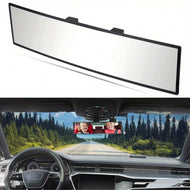 Car panoramic rearview mirror, interior clip on wide-angle rearview mirror, universal extended large rearview mirror