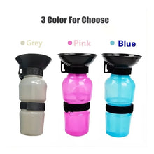 Load image into Gallery viewer, Portable Dog Water Bottle Drinking Cup Cat Pet Travel Outdoor Feeding Supplies