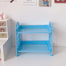 Load image into Gallery viewer, Desktop Stationery Rack Storage Holder Multi-Functional Plastic Shelf Makeup Organizer Office Dormitory Desk Organizer Shelf