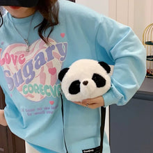 Load image into Gallery viewer, Cute Panda Plush Bag - Crossbody Backpack &amp; Coin Purse, Kids Birthday Gift