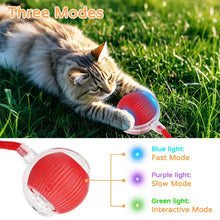Load image into Gallery viewer, Dog Cat Interactive Ball Toy Automatic Rolling Ball Faux Tail Rechargeable Smart Pet Electric Toy Dog Cat Training Imitate Mouse