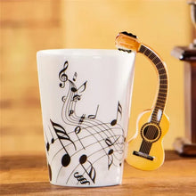 Load image into Gallery viewer, Music Mug! Guitar or Violin, Cute, 240ml