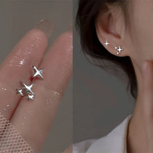 Load image into Gallery viewer, 925 Sterling Silver Vintage Gold Round Earrings For Women Trendy Earring Jewelry Prevent Allergy Party Accessories Gift