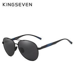 KINGSEVEN Aviation Gun Gradient Sunglasses - Polarized HD Aluminum Driving Glasses