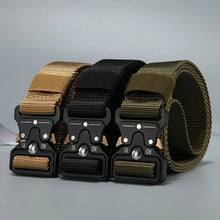 Load image into Gallery viewer, Men&#39;s Tactical Belt: Outdoor Hunting, Multi-Function Nylon, Marine Corps Canvas