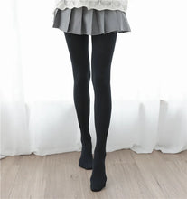 Load image into Gallery viewer, Fall Winter Adult Pantyhose Milk White Silk Socks for Girls Lolita Velvet Thin Bottom Jumpsuit Socks Women