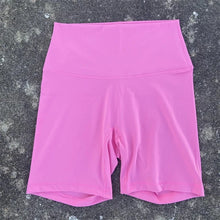 Load image into Gallery viewer, Solid Color Women Fitness Sports Short High Waist Yoga Short Leg Cycling Comprehensive Training Jog Squat Proof Internal Pocket