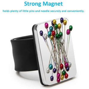 Magnetic Wrist Sewing Pincushion Pin Holder Silicone Band Pin Cushion
