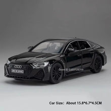 Load image into Gallery viewer, 1:32 RS7 Sportback Miniature Model Toy Cars Alloy Diecast 6 Doors Opened with Pull Back Rubber Tires Ornament Vehicle Toys Gifts