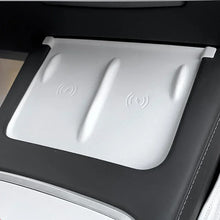 Load image into Gallery viewer, Car Wireless Charging Pad For New Tesla Model 3/Y 2024 2023 2022 Center Console Charger Mat Phone Mount Silicone Non-slip Pads