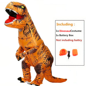 Inflatable T-Rex Dinosaur Costume for Adults - Halloween Party Fancy Dress Outfit