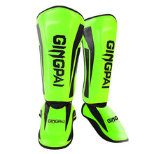 Load image into Gallery viewer, Kickboxing Boxing Shin Guard Pads Muay Thai Martial Arts Sanda Wushu Leg Protector Taekwondo Ankle Guards