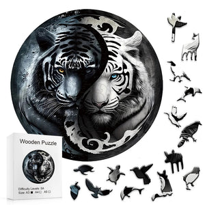 Yin Yang Tiger Puzzle: Handmade Family Fun, Educational Gift