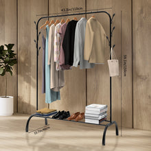 Load image into Gallery viewer, Double-track, double-rod storage rack, coat hanger, adult and children's clothing rack, display rack, shoe rack, clothes rail