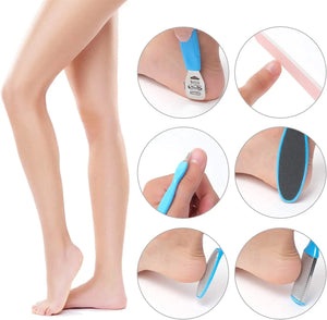 8-Piece Foot Exfoliating Set - Heel Crackles Remover, Callus & Foot Scrubbing Tools