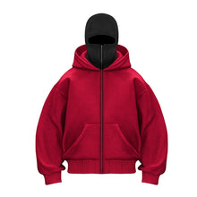 Load image into Gallery viewer, Plain Design Hooded Zip Up Sweatshirt for Men Women Autumn Winter Ins Style Couple Matching