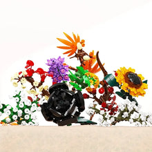 Load image into Gallery viewer, 3D Flower Bouquet Building Blocks Kit - Educational DIY Toy, Romantic Gift