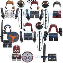 Load image into Gallery viewer, Action Figure Accessories Set – Shield, Weapons, Hair, Legs, MOC Bricks Toys X0272