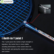 Load image into Gallery viewer, ALP LT 2Pcs/lot 100% Carbon Fiber Elastic 4U 30Lbs Racket Offensive and Defensive Professional Badminton Racket With Bag