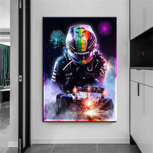 Load image into Gallery viewer, 2022 Lewis Hamilton F1 Racing Cars HD Poster Print Formula 1 Wall Art for Home Decor