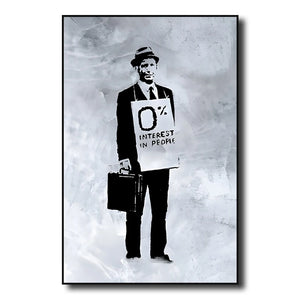 Banksy Street Graffiti Decorative Canvas Painting Art Poster Abstract Figure Mural Room Wall Decoration Prints