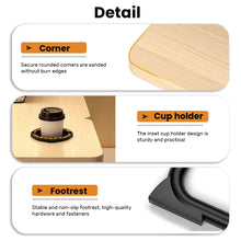 Load image into Gallery viewer, Laptop Desk, Laptop Bed Table With Foldable Legs &amp; Cup Slot, Reading Holder Notebook Stand Breakfast Bed Tray Book Holder