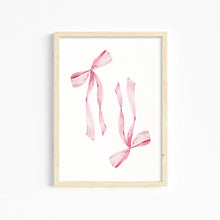 Load image into Gallery viewer, Trendy Pink Wall Art Bows Cherry Balloon Puppy Butterfly Canvas Painting Posters and Prints College Apartment Girl&#39;s Room Decor