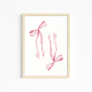 Trendy Pink Wall Art Bows Cherry Balloon Puppy Butterfly Canvas Painting Posters and Prints College Apartment Girl's Room Decor