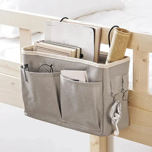 Bedside Storage Rack Hanging Basket Dormitory Organizer Bedroom Storage