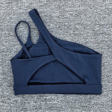 Load image into Gallery viewer, Women Shockproof Sport Bra Women's Beautiful Back Gym Sports Underwear Women Oblique Shoulder Straps Running Fitness Yoga Bra ﻿