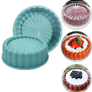 Silicone Cake Pan Round DIY Baking Mold High Temp Resistant Kitchen Baking Tool