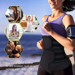 Breathable Neoprene Waist Trainer - Women's Trimmer Belt Body Shapewear (Order a Size Up)