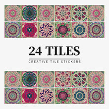 Load image into Gallery viewer, 24pcs/set Light Color Tiles Sticker Wall Stickers Kitchen Bathroom Home Renovation Wallpaper Waterproof Self-adhesive Wall Decal