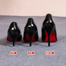 Load image into Gallery viewer, Sexy Red Bottom Women High Heels Classic Ladies Pumps Autumn Leather Dress Heel Shoes for Women Banquet Wedding High Heels