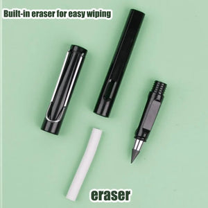 17pcs Set Infinity Pencils - No Sharpening, No Ink, Kawaii Unlimited Pens & Erasers